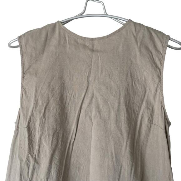 Theory Keshelle Back Lace Up Dress in Beige Size 6 - Picture 4 of 9